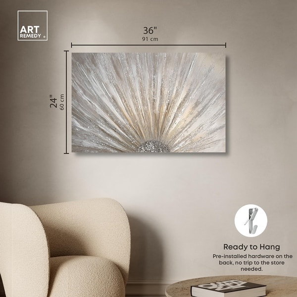 dimension image slide 3 of 6, Auric Burst II Canvas Elegant Glam Art by Art Remedy