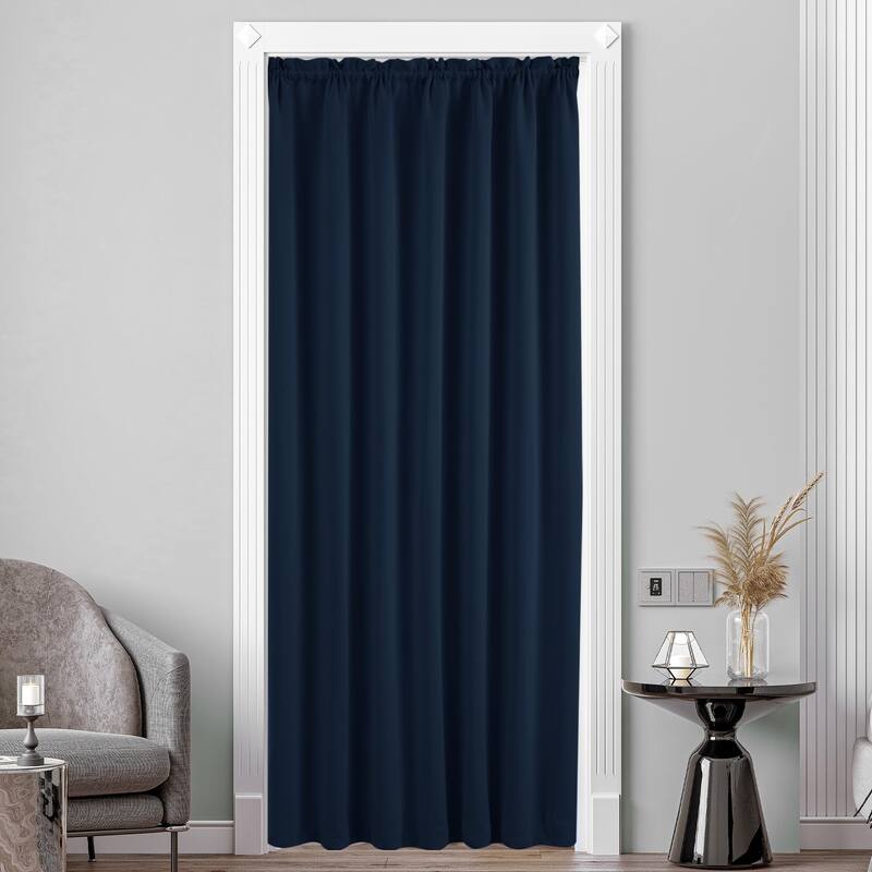 Deconovo French Door Curtain with Rod Pocket and Tieback 1 Panel