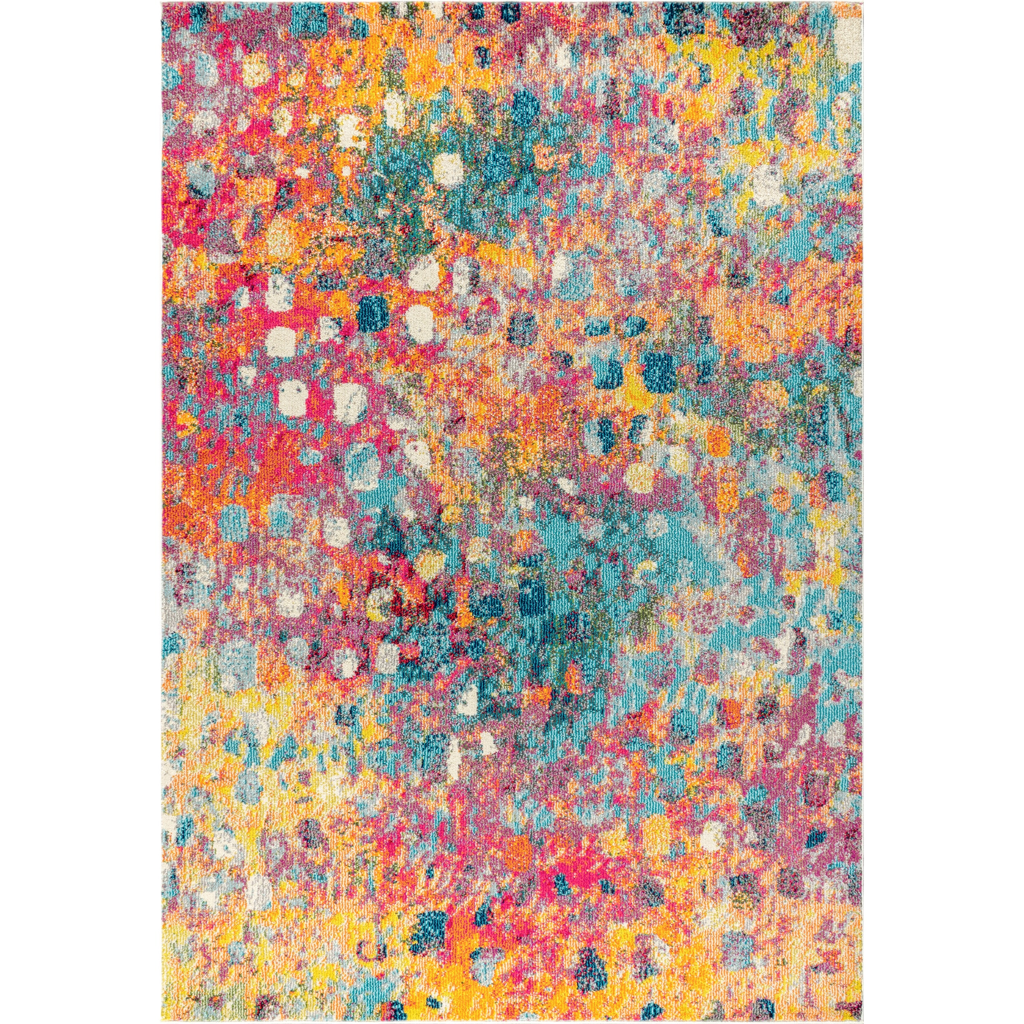 Shop Contemporary Pop Modern Abstract Multi Yellow Area Rug Overstock 27416355
