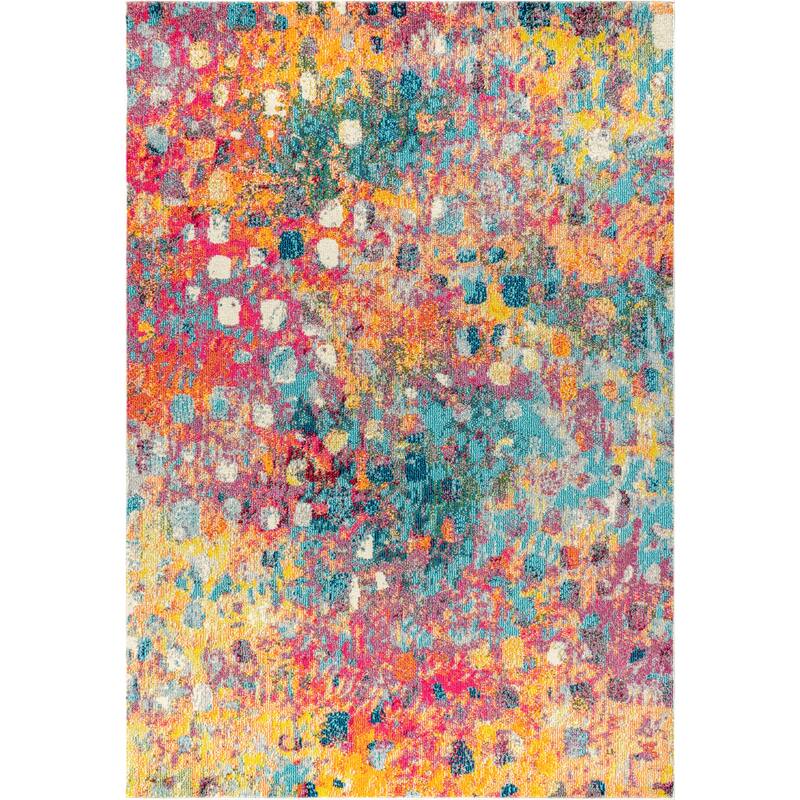 JONATHAN Y Dune POP Modern Abstract Area Rug - 5 X 8 - Multi/Yellow