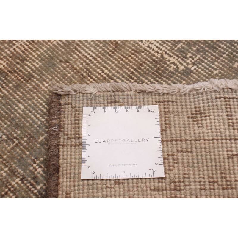 ECARPETGALLERY Hand-knotted Color Transition Taupe Wool Rug - 7'8 x 11'7
