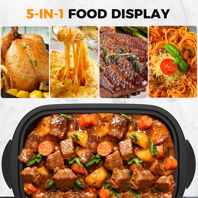 14 Quart Electric Roaster with Self-Basting Lid