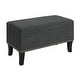 preview thumbnail 33 of 42, Convenience Concepts Designs4Comfort Winslow Storage Ottoman Bench
