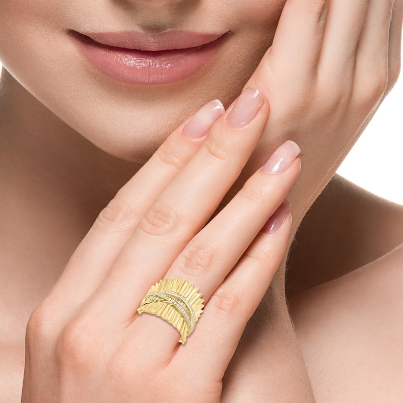 Effy Women's 14K Yellow Gold Diamond Ring
