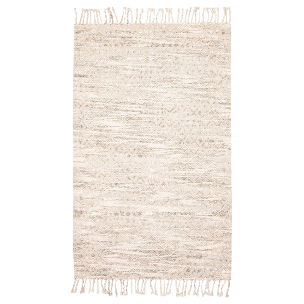 ECARPETGALLERY Braid weave Sienna Tan Wool Rug - 4'11 x 8'1