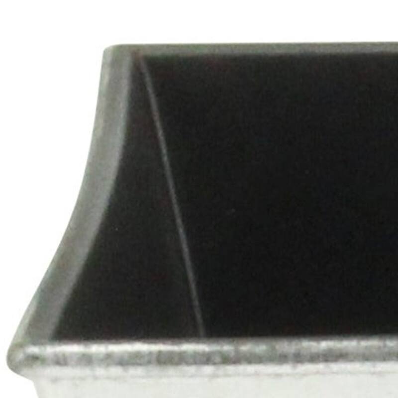 HomeRoots 7" Silver Recycled Plastic Indoor Outdoor Rectangular Nursery Pot