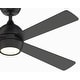 preview thumbnail 2 of 9, Fanimation Kwad 52 inch Indoor Ceiling Fan with LED Light Kit and Remote - Black