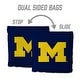 preview thumbnail 4 of 3, Michigan Wolverines NCAA Dual Sided Pro Stop & Slide Cornhole Bags