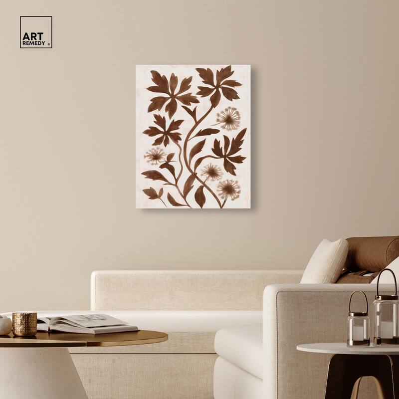 Sepia Sepal I Canvas by Art Remedy, Gallery Wrapped