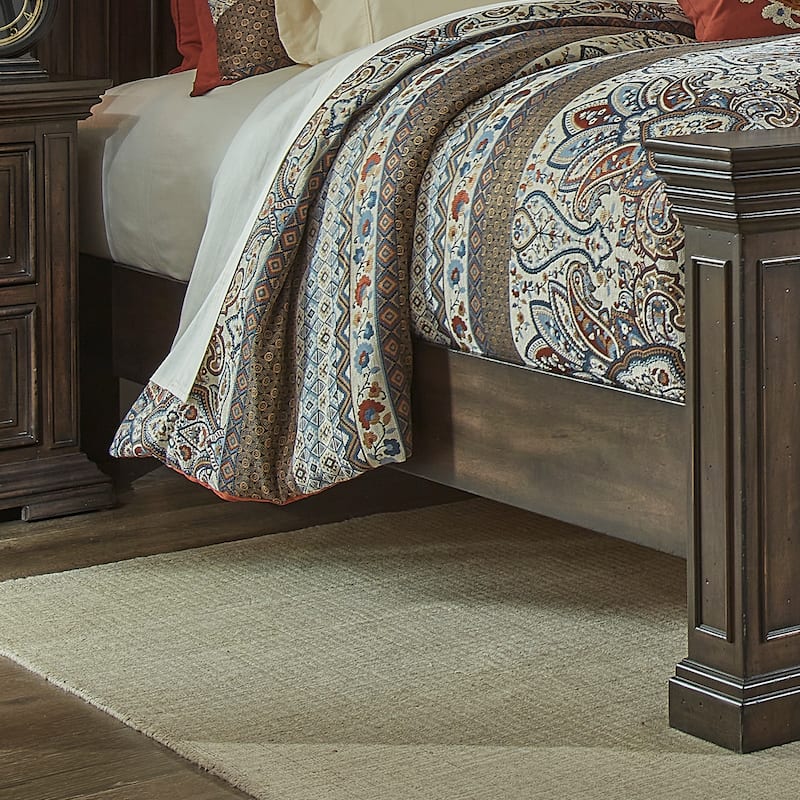 Big Valley Brownstone Distressed King California Panel Bed