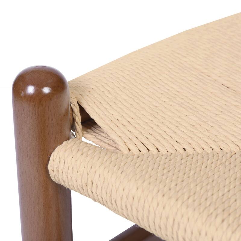 Edgemod Olsen Handwoven Cord Weave Dining Chair (set of 2)