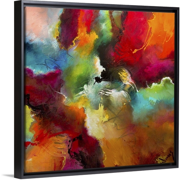 "Cosmic Voyage 197" Black Float Frame Canvas Art