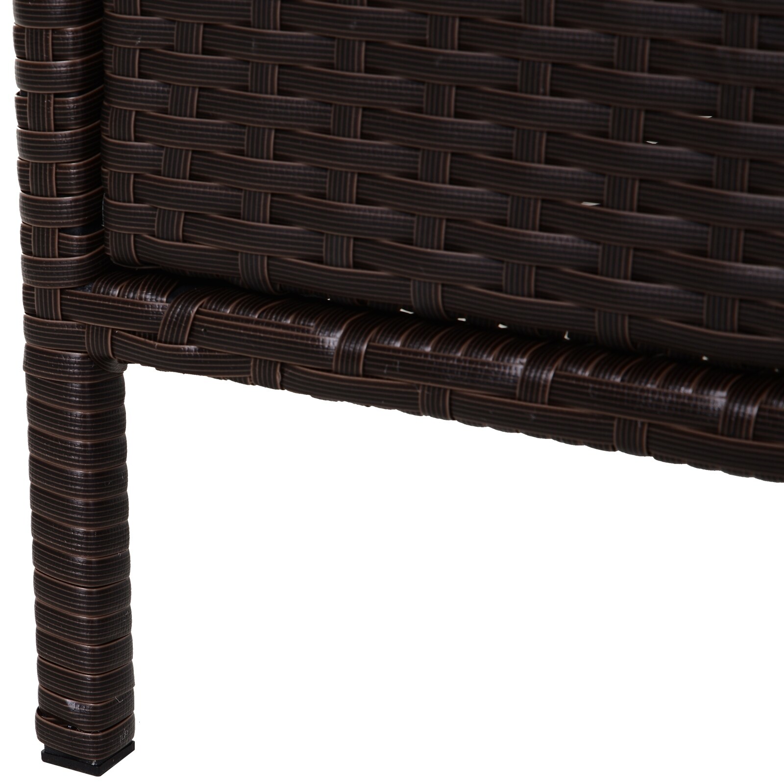 Shop Outsunny 32 Poolside Rattan Wicker Patio Organizer Storage Cabinet With 3 Large Drawers Weather Fighting Materials Overstock 31098873