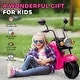 preview thumbnail 7 of 16, Qaba Electric Motorcycle for Kids, 3 Wheel 6V Battery Powered Motorbike w/ Headlights, Music, Forward & Reverse