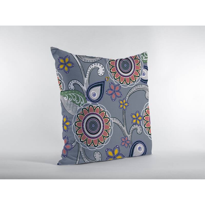 Amrita Sen Flower Circles Indoor Outdoor Pillow