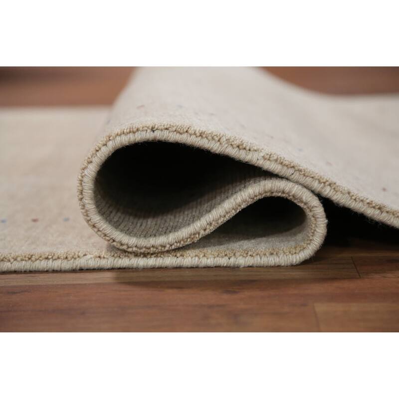 Gabbeh Indian Area Rug Hand-Knotted Bedroom Wool Carpet - 5'5" x 7'6"