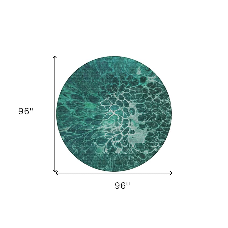 HomeRoots Abstract Transitional Rectangle Outdoor Rug