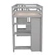 preview thumbnail 10 of 14, Twin size Loft Bed with Storage Drawers and Stairs,Wooden Loft Bed with Shelves