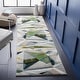 preview thumbnail 30 of 63, SAFAVIEH Porcello Thinh Mid-Century Modern Abstract Rug 2'3" x 8' Runner - Ivory/Green - Runner