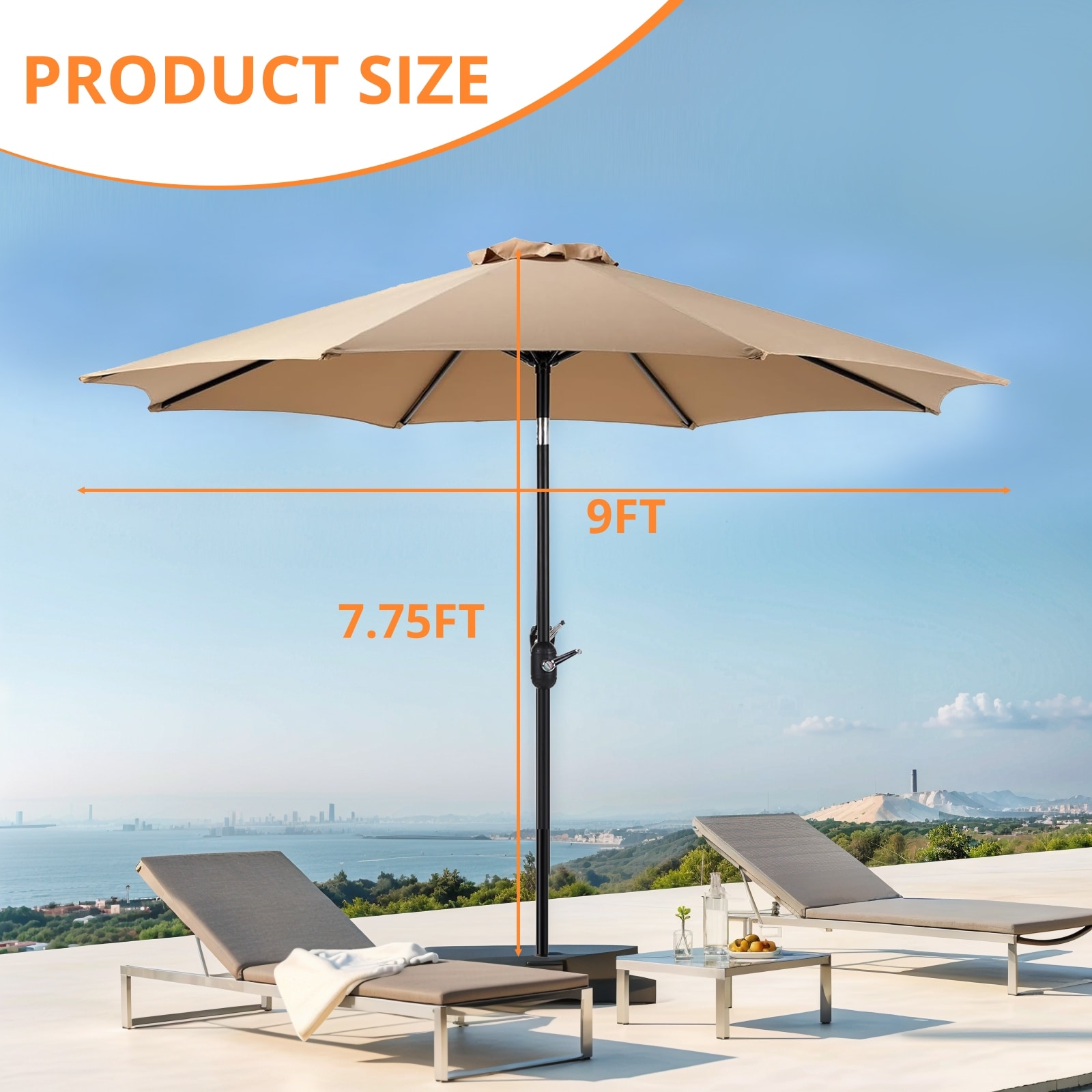 bottom pole for patio umbrella Treasure Garden 32" Replacements Filled BaseBuilt with solid cement filling and a steel pole sleeve to provide reliable weight and stability for most patio umbrellas Easy Mobility with Optional WheelsDesigned with two smooth C-Hopetree 1.5 Inch Dark Gray