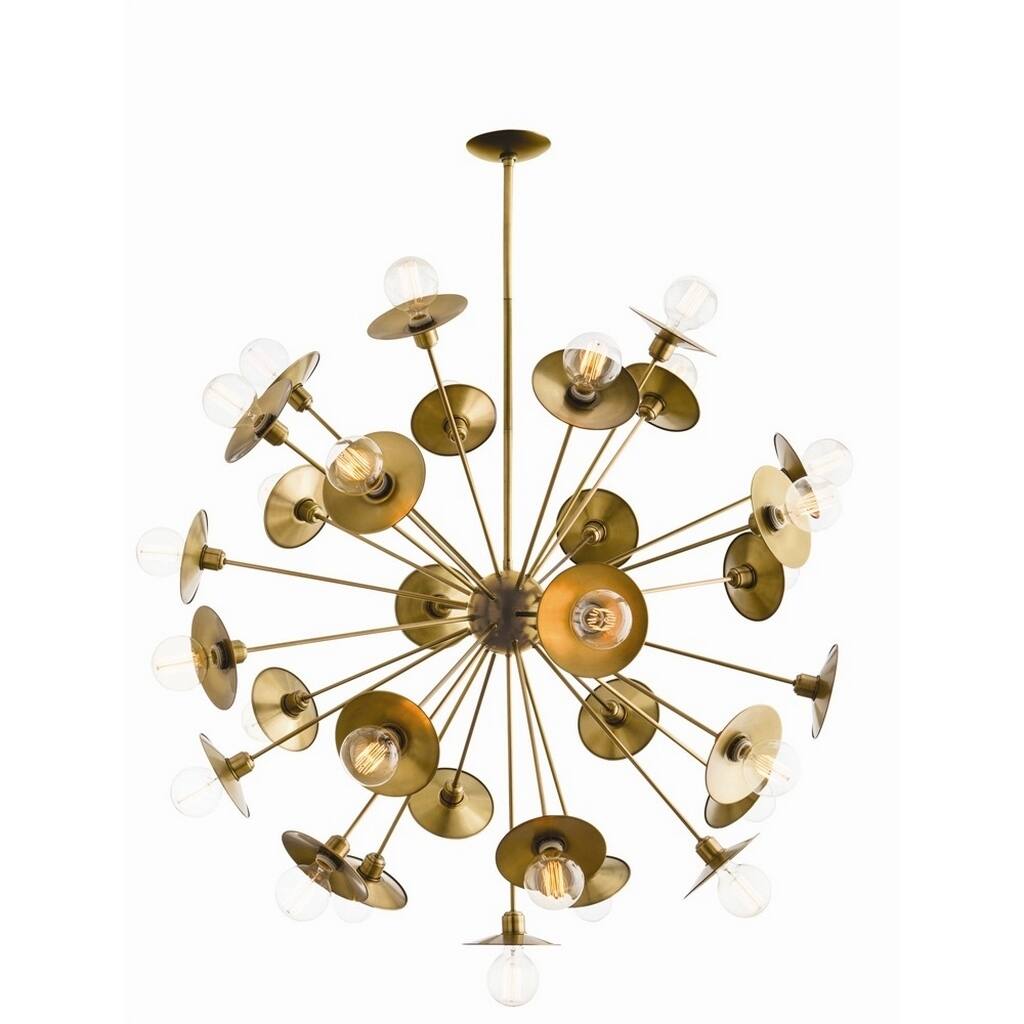 Cluster Pendant Light - Gold - 53-59'' H x 45''W x 45''D