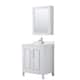 Option White / Giotto Quartz Top / Polished Chrome