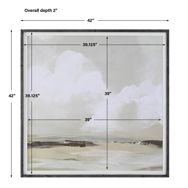 Uttermost Soft Clouds Framed Print - 42"W x 42"H x 2"D