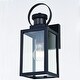 preview thumbnail 11 of 13, Medinah Motion Sensor Dusk to Dawn Outdoor Wall Light Clear Glass - 5-in. W x 13.25-in. H x 6.5-in. D