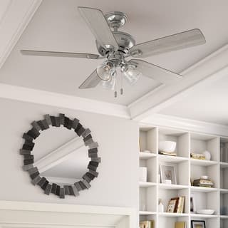 Hunter 52" Rosner Ceiling Fan with LED Light Kit and Pull Chain, Transitional, Casual