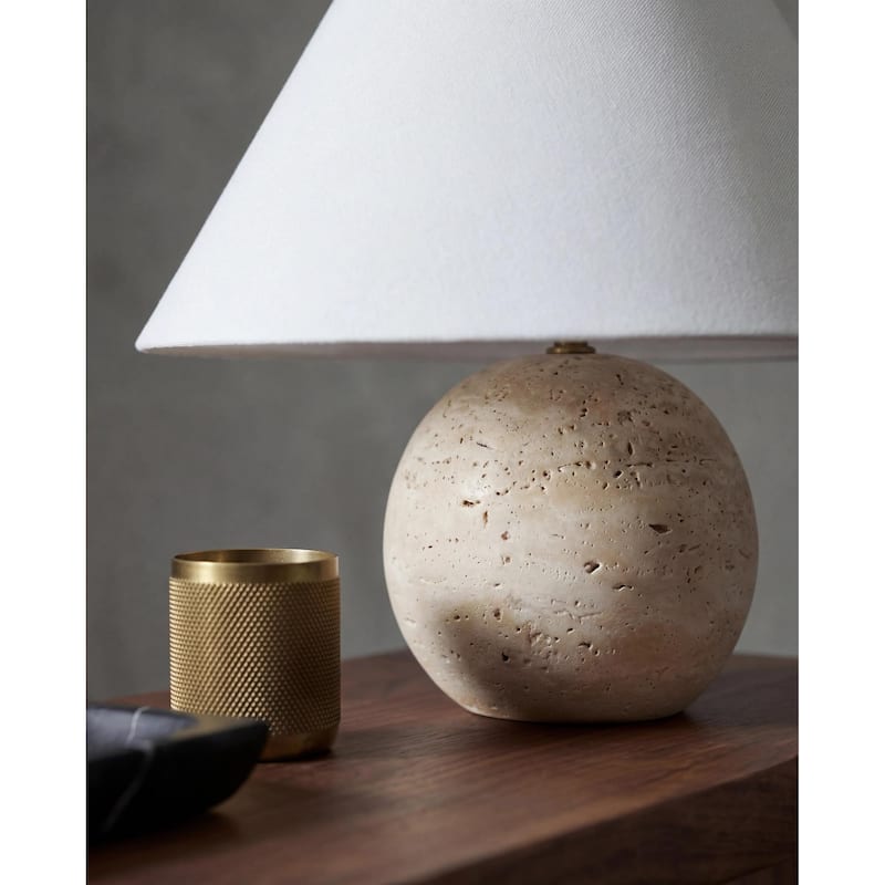 Livabliss Bajo Traditional Accent Table Lamp - Brown/White