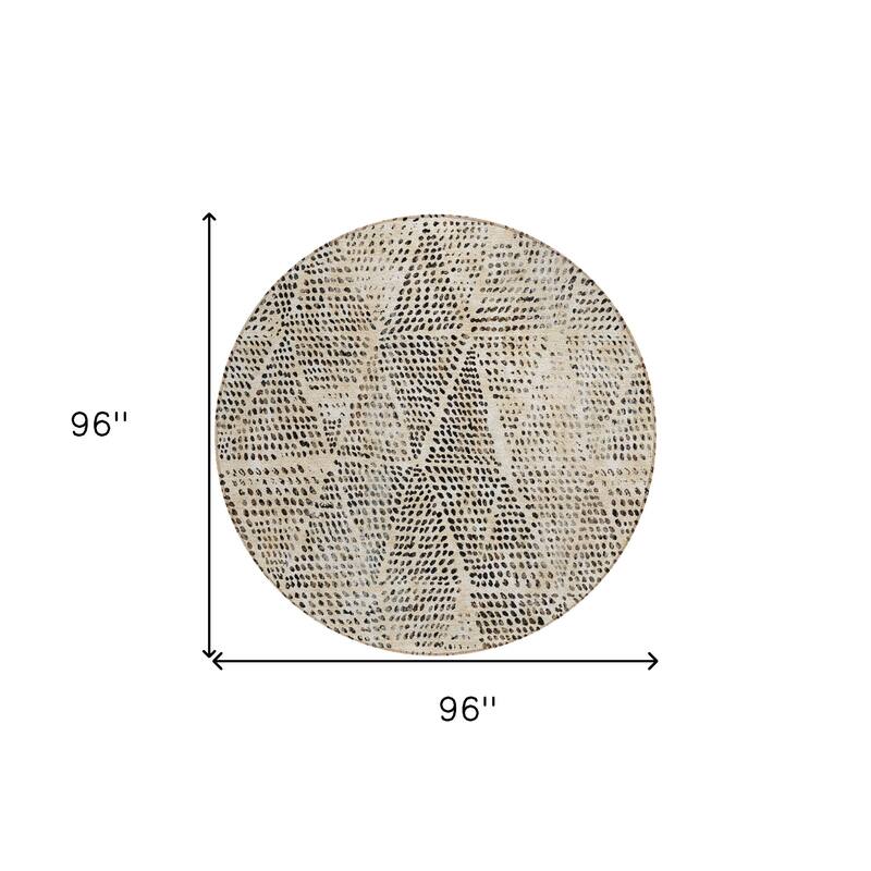 HomeRoots Geometric Transitional Rectangle Outdoor Rug