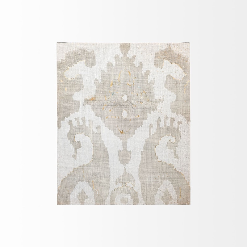 Shadow Ikat V Canvas Art Print