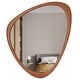 preview thumbnail 23 of 24, Pine Frame Cobblestone Shaped Asymmetrical Wall Mirror