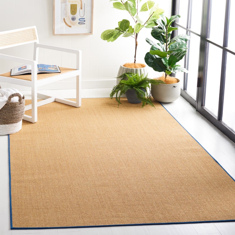 Martha Stewart by SAFAVIEH Klarita Sisal & Jute Area Rug - 3' x 5' - Natural/Navy