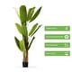 preview thumbnail 3 of 15, Enova Home Realistic Artificial Banana Tree in Nursery Pot for Indoor and Outdoor Decoration