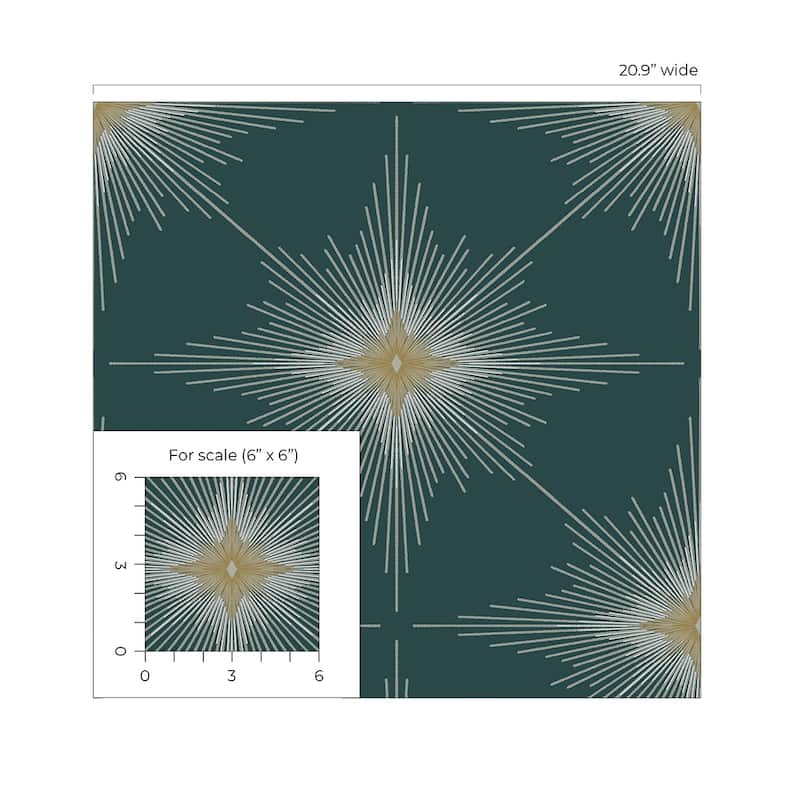 Seabrook Designs North Star Non-Woven Unpasted Wallpaper