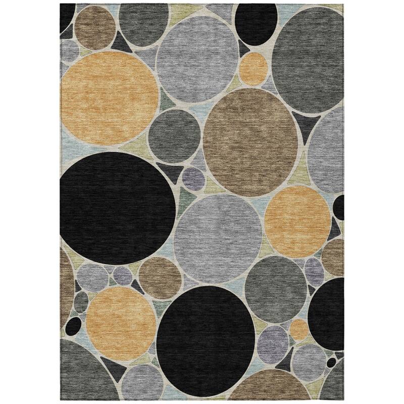 Machine Washable Indoor/ Outdoor Contemporary Rowan Chantille Rug
