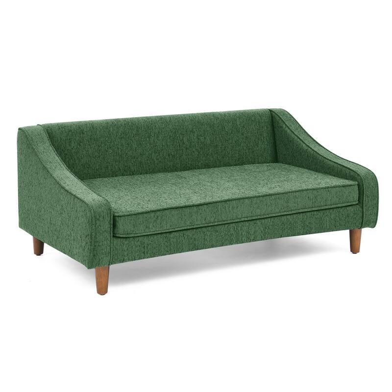 Durable Elevated Dog Sofa Bed,Pet Sofa with Modern Irregular Armrest Design,Comfortable Soft Dog Sofa