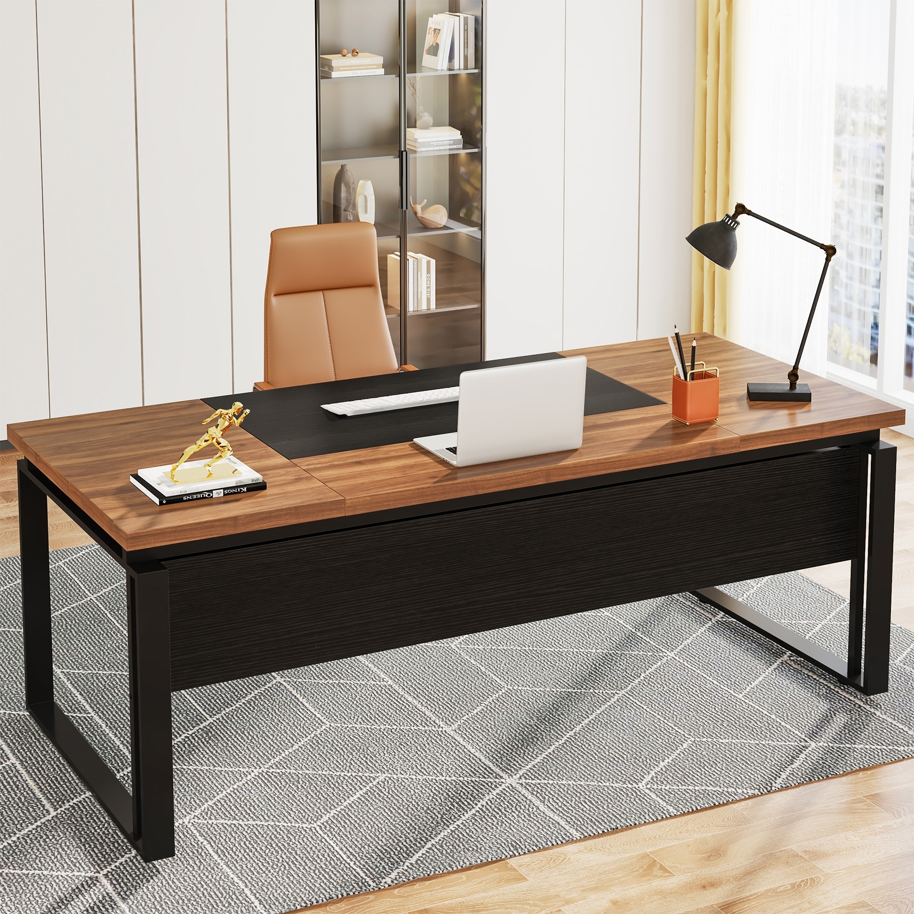 63" Modern Executive Computer Desk for Home Office (Only Desk)