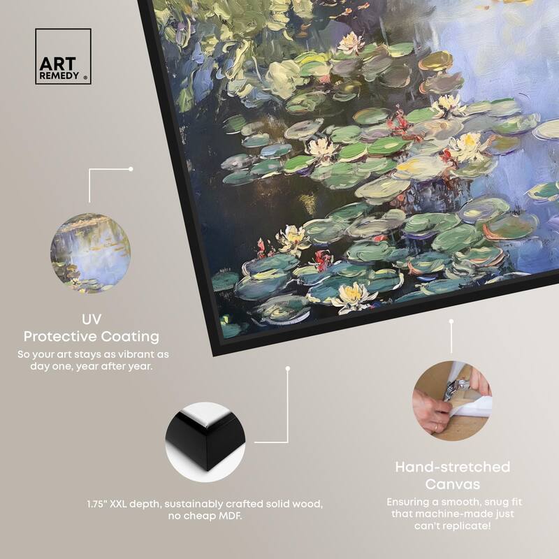 Lily Lagoon II Canvas by Art Remedy