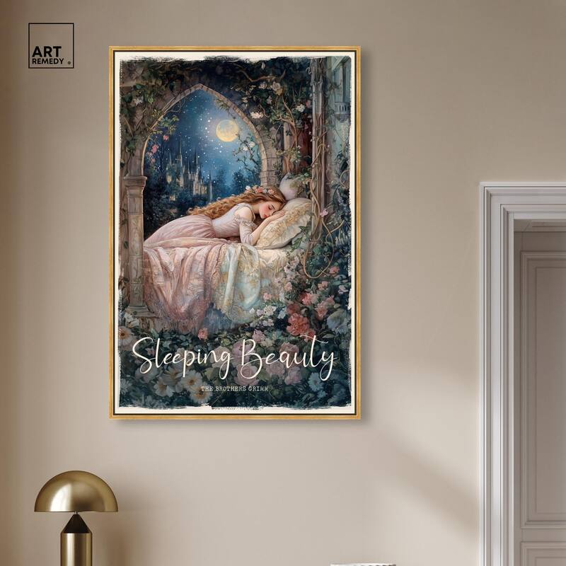 Classic Sleeping Beauty Canvas by Art Remedy