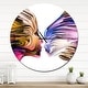 preview thumbnail 8 of 8, Designart 'Metaphorical Mind Painting' Large Modern Wall CLock