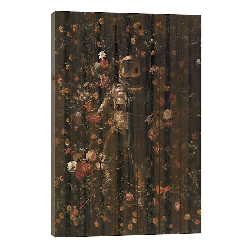 Garden Delights Print On Wood by Nicebleed - Multi-Color - 26x18x1.5
