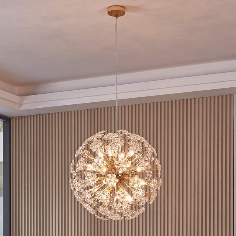 KAWOTI 16-Light Dimmable Sputnik Sphere Chandelier - Ф23.5" * H 95.5"