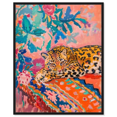 Jungle Cat in Color Canvas by Art Remedy