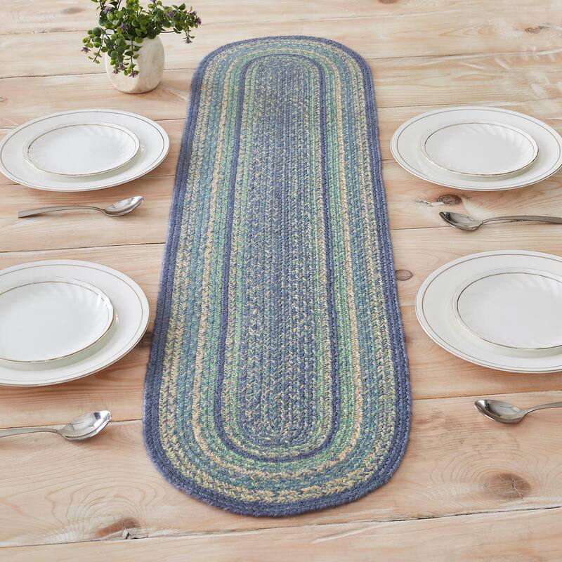 Jolie Jute Oval Runner 12x36