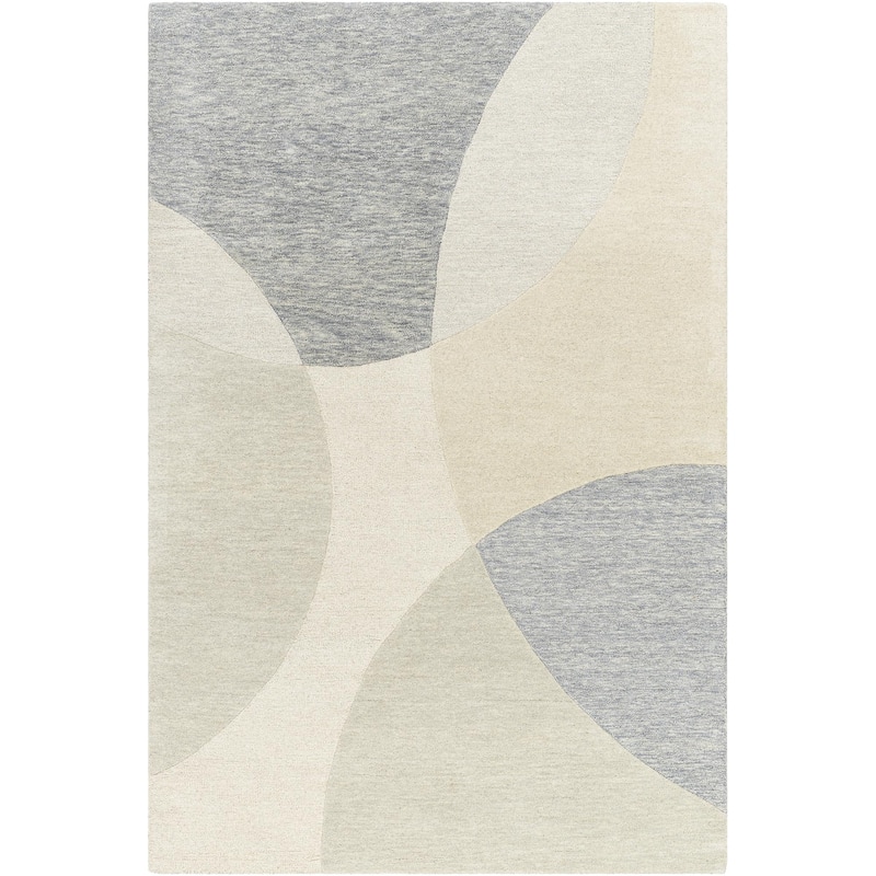 Mandia Handmade Modern Wool Area Rug