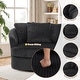 preview thumbnail 25 of 54, Oversized 43" W Plush Corduroy Recessed Arm Swivel Barrel Chair