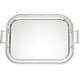 preview thumbnail 1 of 2, Reed & Barton Rectangle Silverplate Tray with Handles, Metallic