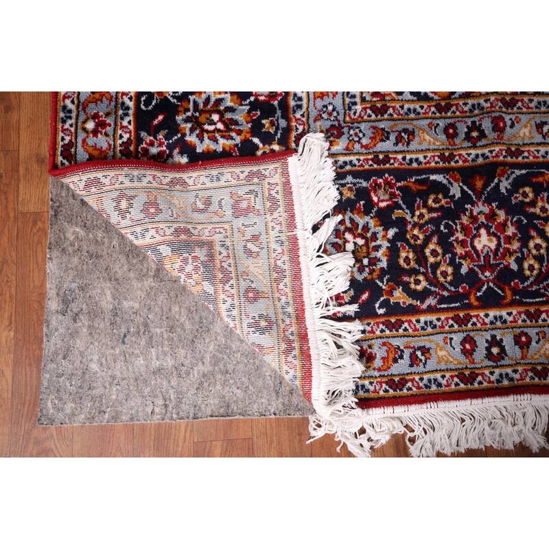 Traditional Kashan Turkish Area Rug Living Room Machine Made Carpet - 9'9" x 12'7"